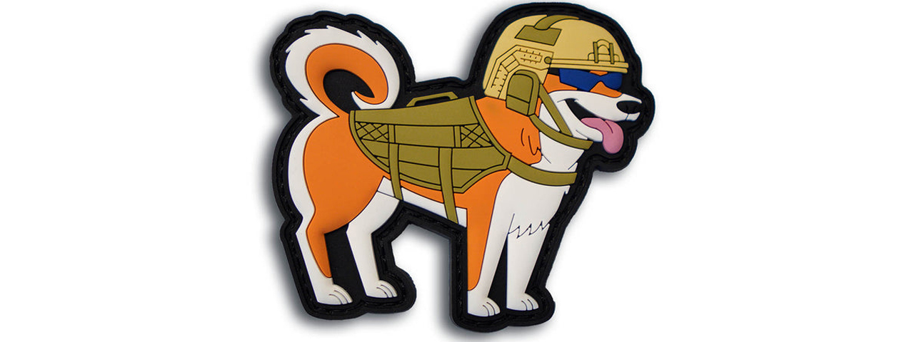 "Inu" The Tactical Shiba PVC Morale Patch - Click Image to Close
