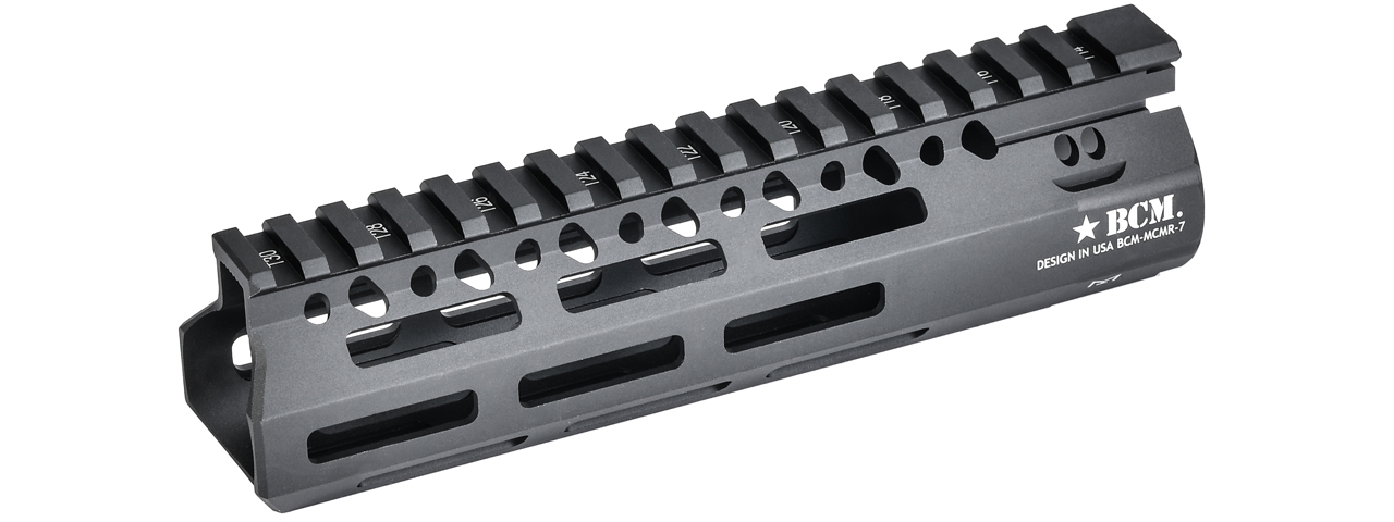 BCM Gunfighter MCMR 7" M-LOK Modular Rail for M4 AEGs (Color: Black) - Click Image to Close