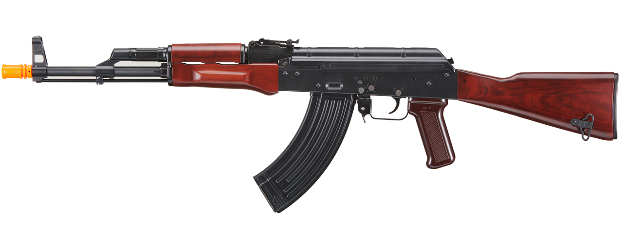 Tokyo Marui AKM ZET System Gas Blowback Rifle (Color: Black / Wood) - Click Image to Close