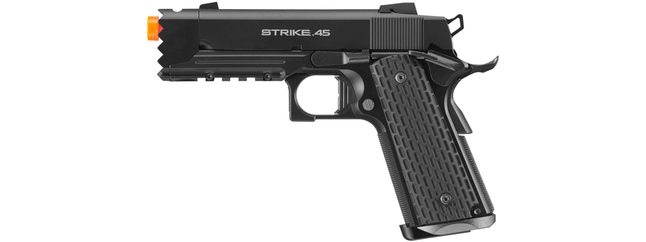 Tokyo Marui Limited Edition Strike Warrior 1911 Airsoft Gas Blowback Pistol (Color: Black) - Click Image to Close