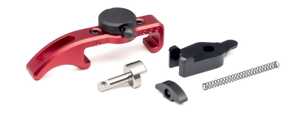 Titanium Tactical Industry Airsoft AAP-01 Selector Switch Charge Handle Kit (Color: Red) - Click Image to Close