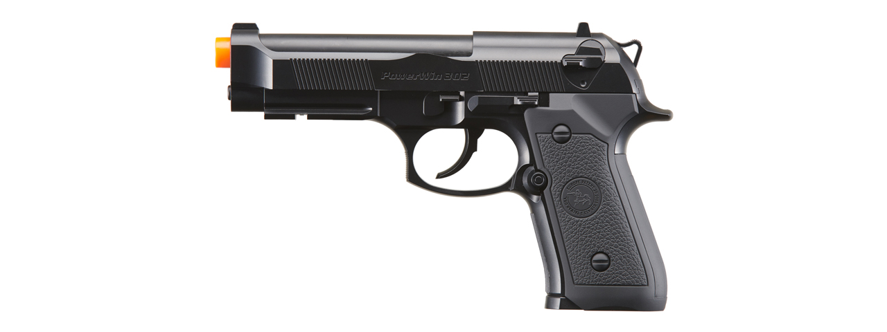 WinGun 302 Non Blowback M9 Airsoft Co2 Gas Blowback Airsoft Pistol (Color: Black) - Click Image to Close
