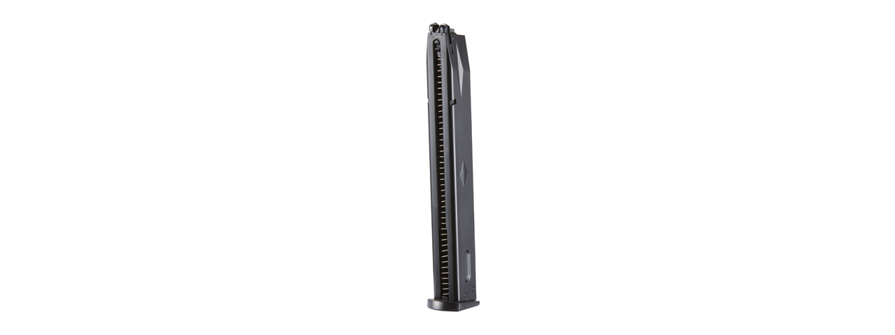 WE-Tech 50 Round Extended Magazine for M92 Series Gas Blowback Pistols (Color: Black) - Click Image to Close