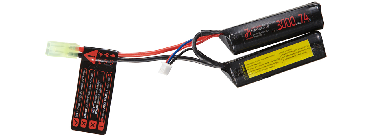 Zion Arms 7.4v 3000mAh Lithium-Ion Nunchuck Battery (Tamiya Connector) - Click Image to Close