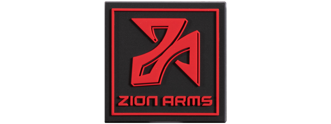Zion Arms Logo PVC Patch (Color: Red / Black) - Click Image to Close