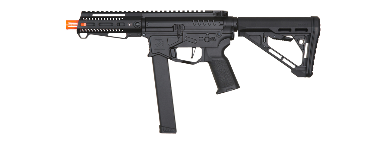 Zion Arms R&D Precision Licensed PW9 Mod 1 Airsoft Rifle with Delta Stock (Color: Black) - Click Image to Close