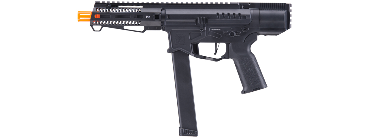 Zion Arms R&D Precision Licensed PW9 Mod 0 Airsoft AEG Pistol Carbine (Color: Black) - Click Image to Close