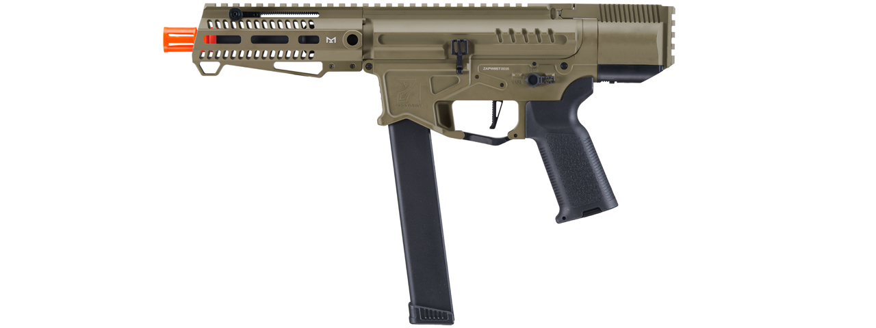 Zion Arms R&D Precision Licensed PW9 Mod 0 Airsoft Rifle (Color: Tan) - Click Image to Close