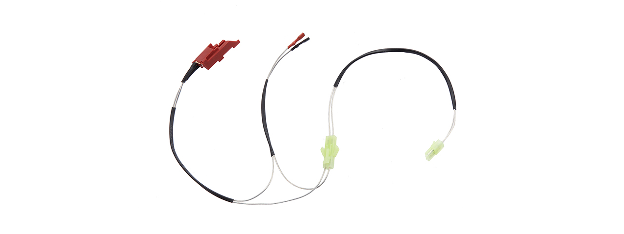 Lancer Tactical Rear Wired Wiring Harness for Version 3 Airsoft AEGs (Small Tamiya) - Click Image to Close
