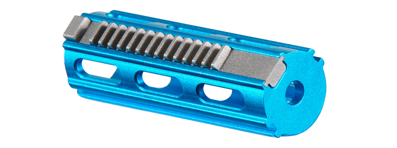 Lancer Tactical 14 Teeth Reinforced Aluminum Piston with Steel Teeth (Color: Blue) - Click Image to Close