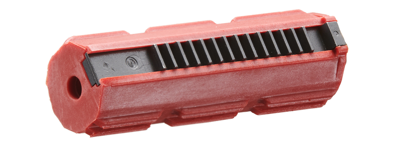 Lancer Tactical 14 Teeth Reinforced Polycarbonate Full Stroke Piston with Steel Teeth (Color: Red) - Click Image to Close