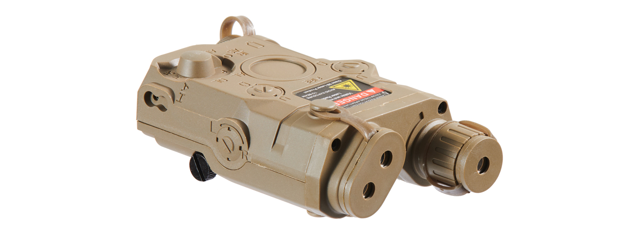 Lancer Tactical PEQ-15 Non-Functional Dummy Battery Box (Color: Tan) - Click Image to Close