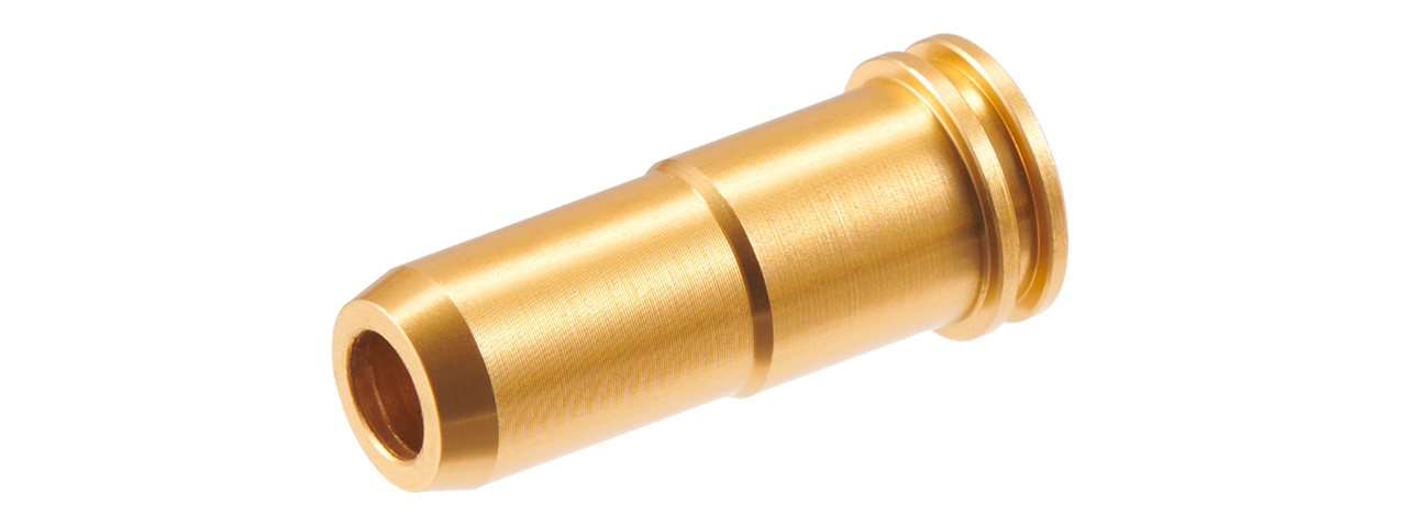 Lancer Tactical CNC Machined Aluminum Air Nozzle for M4 Series Airsoft AEGs (Color: Gold) - Click Image to Close