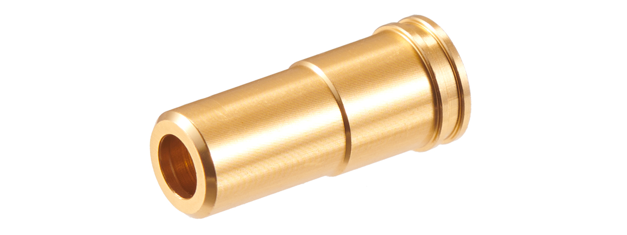 Lancer Tactical 19.7mm CNC Machined Aluminum Air Nozzle for Airsoft AEGs (Color: Gold) - Click Image to Close