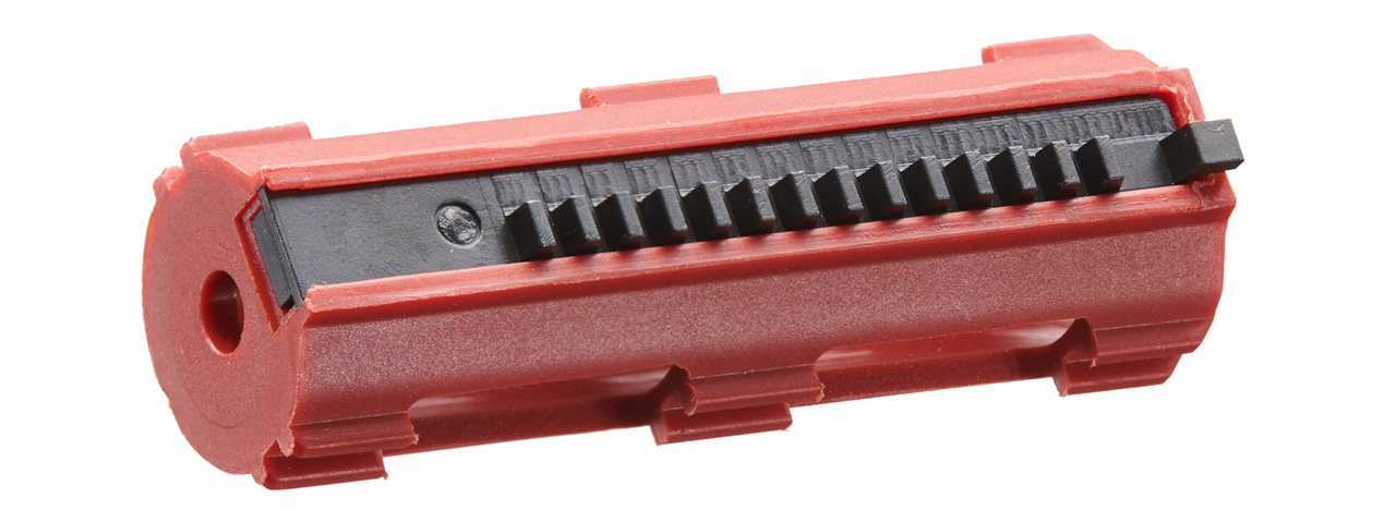 Lancer Tactical 14 Teeth Reinforced Polycarbonate Full Stroke Piston with Steel Half Teeth (Color: Red) - Click Image to Close