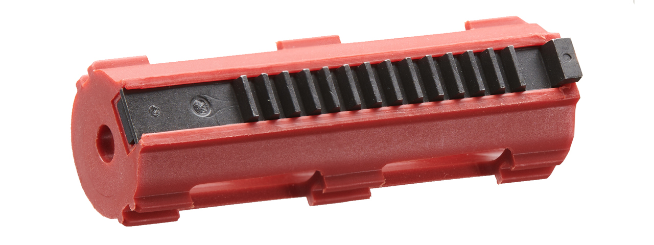 Lancer Tactical 14 Teeth Reinforced Polycarbonate Full Stroke Piston with Steel Teeth (Color: Red) - Click Image to Close