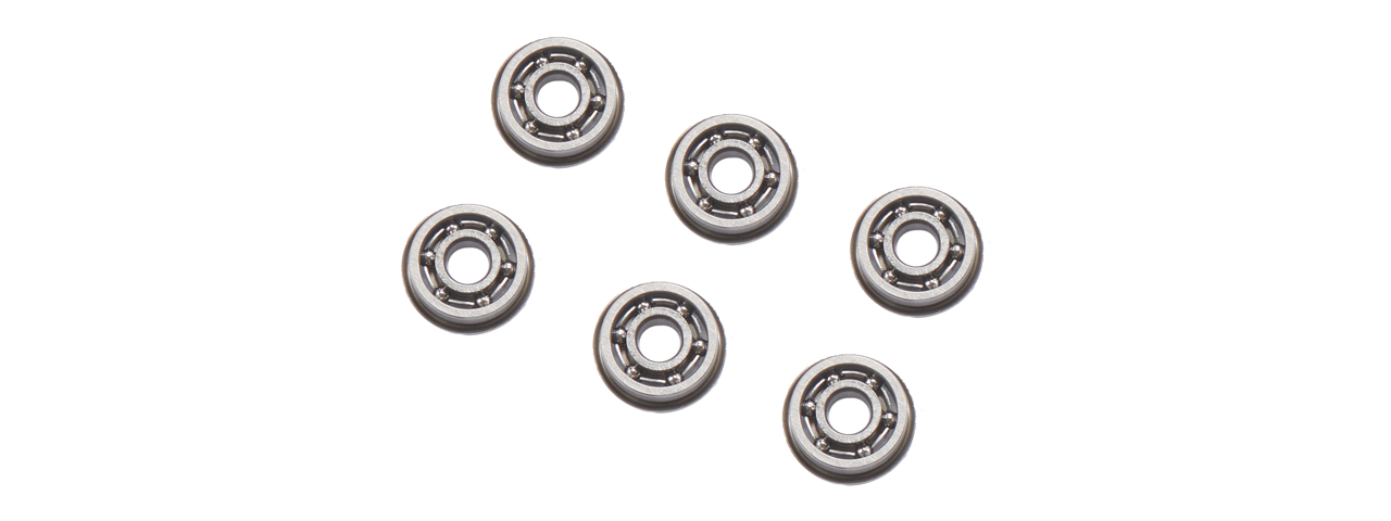 Lancer Tactical 8mm Steel Ball Bearing Gearbox Bearings (Pack of 6) - Click Image to Close