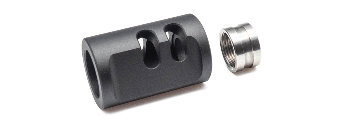 TTI Airsoft AAP-01 Type A Compensator - Black - Click Image to Close