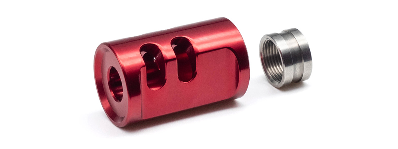 TTI Airsoft AAP-01 Type A Compensator - Red - Click Image to Close