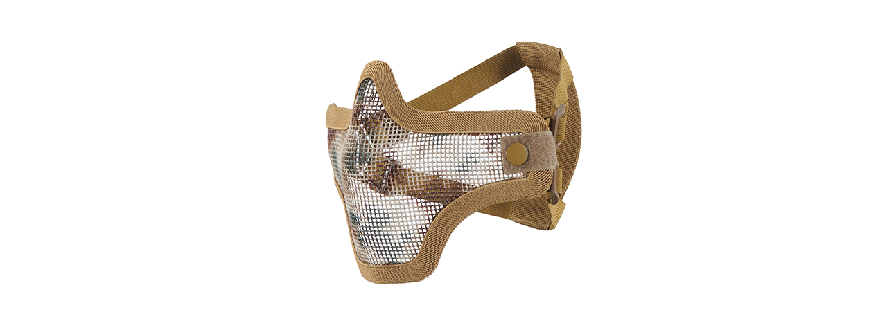 AC-103JD METAL MESH HALF MASK (JUNGLE DIGITAL CAMO) DOUBLE STRAP VERSION - Click Image to Close