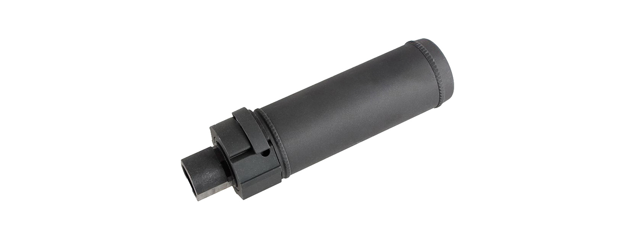 ATLAS CUSTOM WORKS FULL METAL SOCOM QD SILENCER TYPE A [MINI] (BLACK) - Click Image to Close