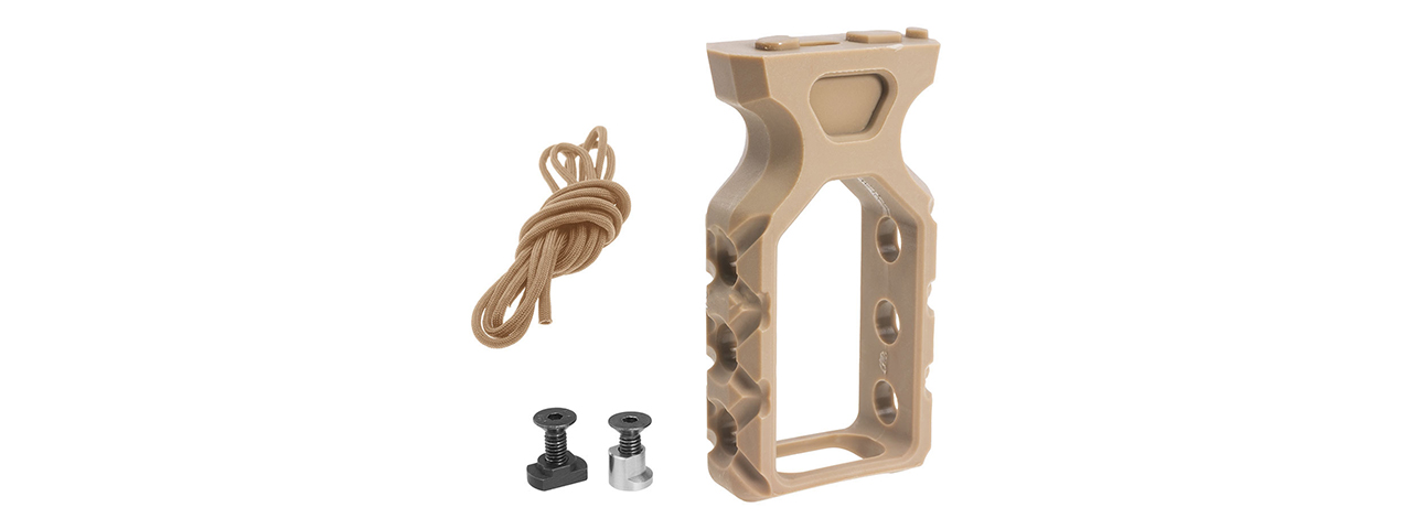 Atlas Custom Works Paracord Tactical Grip for Keymod & M-LOK (Tan) - Click Image to Close