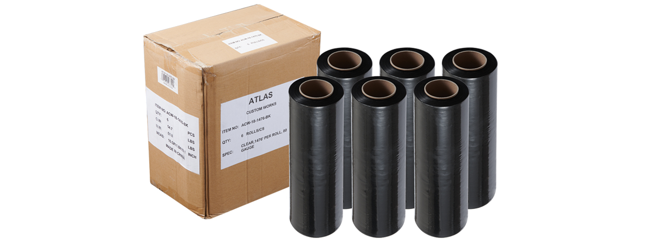 Atlas Custom Works Black Stretch Wrap - Click Image to Close