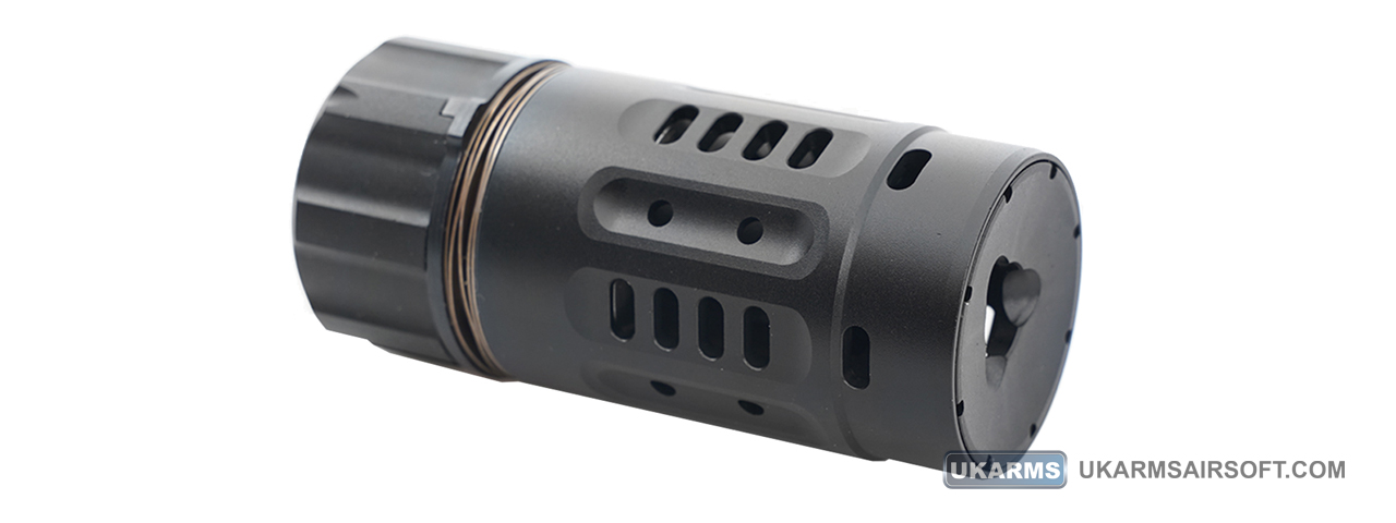 Atlas Custom Works DA Enhanced 14mm CCW Muzzle Brake (Color: Black) - Click Image to Close