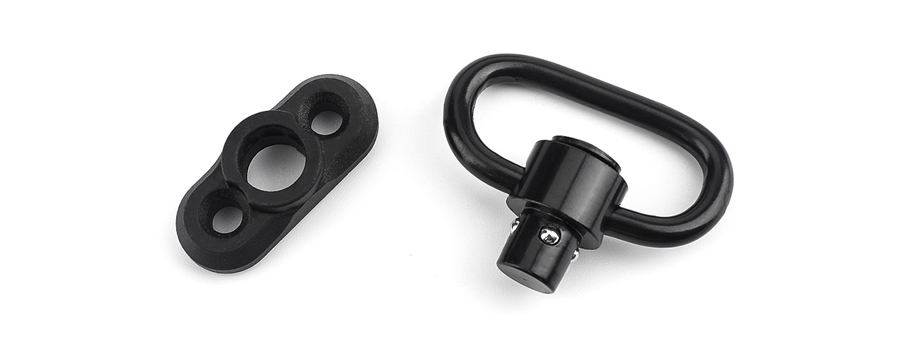 ACW M-LOK Quick Detach Sling Swivel Mount - Black - Click Image to Close