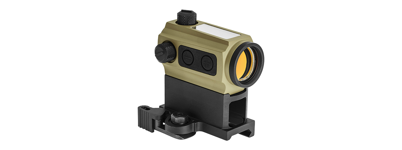 Atlas Custom Works Solar Power Red Dot w/ Riser Mount and Killflash (Tan) - Click Image to Close