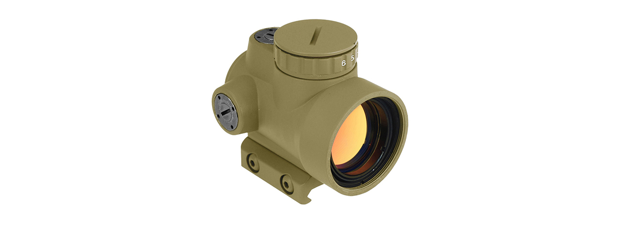 Atlas Custom Works MRO Red Dot Sight w/ Low Mount and Killflash (Tan) - Click Image to Close