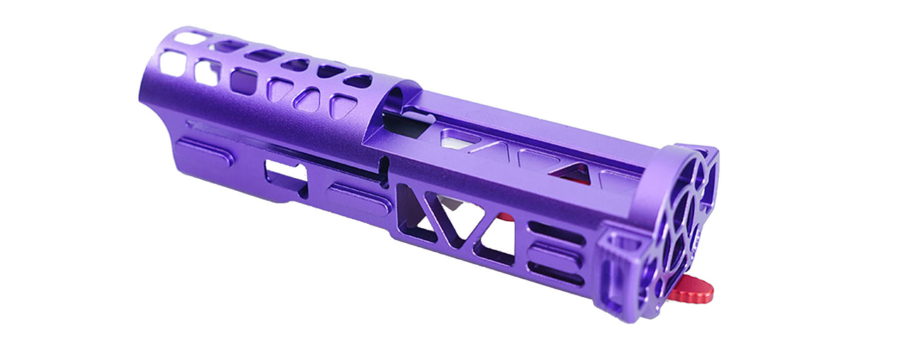 Atlas Custom Works Lightweight CNC Aluminum Advanced Bolt with Selector Switch for AAP-01 GBB Pistol (Purple) - Click Image to Close