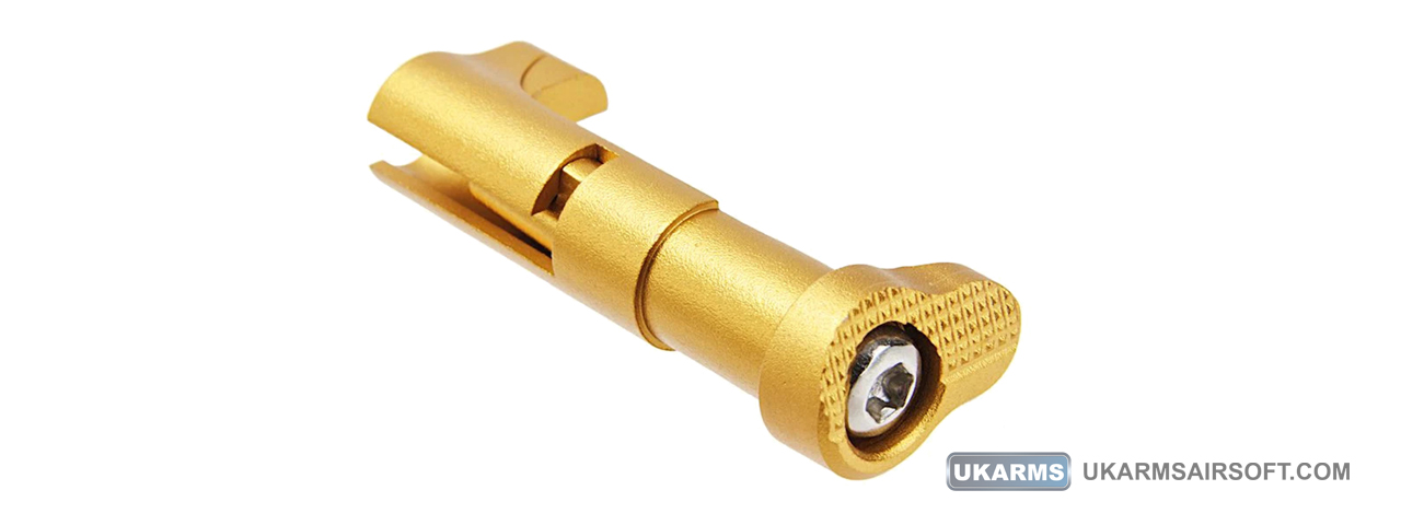 Atlas Custom Works Stainless Steel Type 5 Magazine Catch for TM Hi-Capa Airsoft Pistols (Color: Gold) - Click Image to Close
