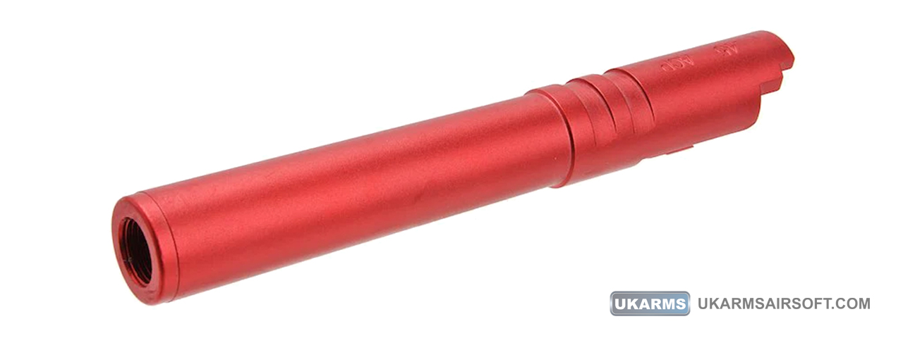 Atlas Custom Works Aluminum Outer Barrel for TM Hi-Capa 5.1 Airsoft GBB Pistols (Color: Red) - Click Image to Close
