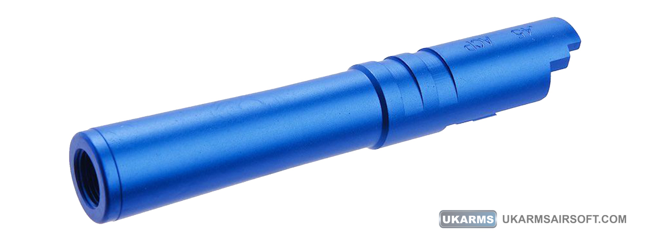 Atlas Custom Works Aluminum Outer Barrel for TM Hi-Capa 4.3 Airsoft GBB Pistols (Color: Blue) - Click Image to Close