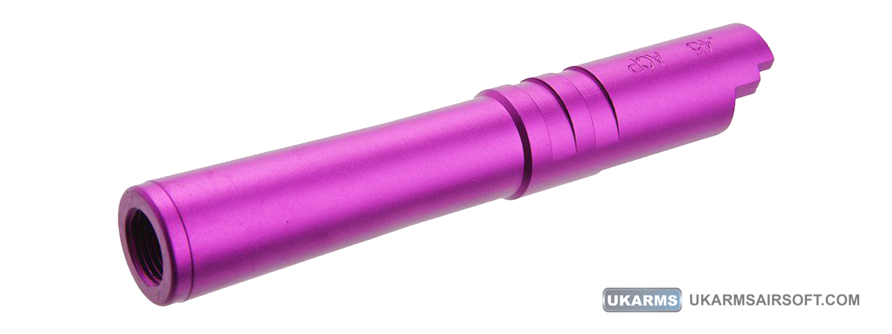 Atlas Custom Works Aluminum Outer Barrel for TM Hi-Capa 4.3 Airsoft GBB Pistols (Color: Purple) - Click Image to Close