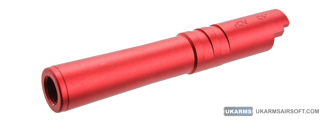 Atlas Custom Works Aluminum Outer Barrel for TM Hi-Capa 4.3 Airsoft GBB Pistols (Color: Red) - Click Image to Close