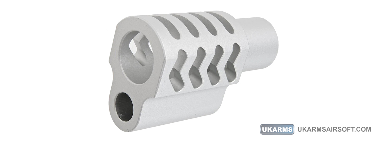 Atlas Custom Works Type 5 Compensator for Tokyo Marui 1911 Airsoft Pistols (Color: Silver) - Click Image to Close