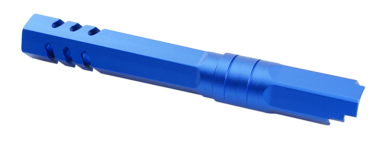 Atlas Custom Works 5.1 Inch Aluminum Hex Outer Barrel for TM Hicapa M11 CW GBBP (Blue) - Click Image to Close