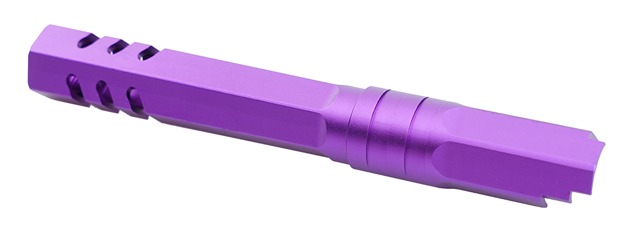 Atlas Custom Works 5.1 Inch Aluminum Hex Outer Barrel for TM Hicapa M11 CW GBBP (Purple) - Click Image to Close