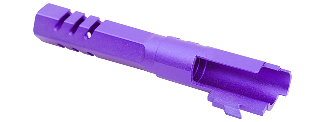 Atlas Custom Works 4.3 Inch Aluminum Hex Outer Barrel for TM Hicapa M11 CW GBBP (Purple) - Click Image to Close