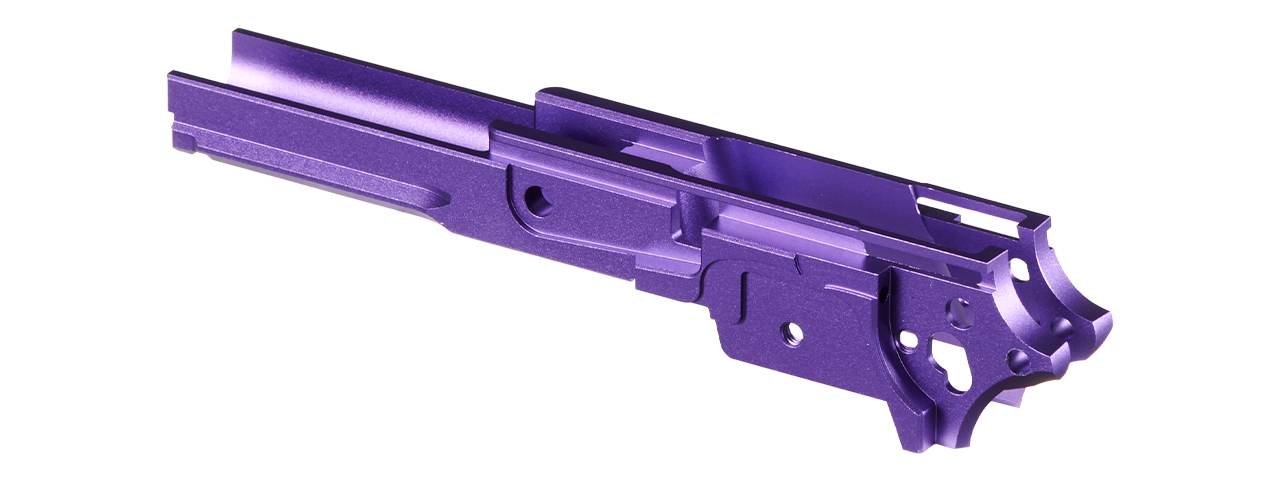 Atlas Custom Works Tokyo Marui Hi Capa GBB 3.9 Type 3 No Marking Aluminum Frame - (Purple) - Click Image to Close