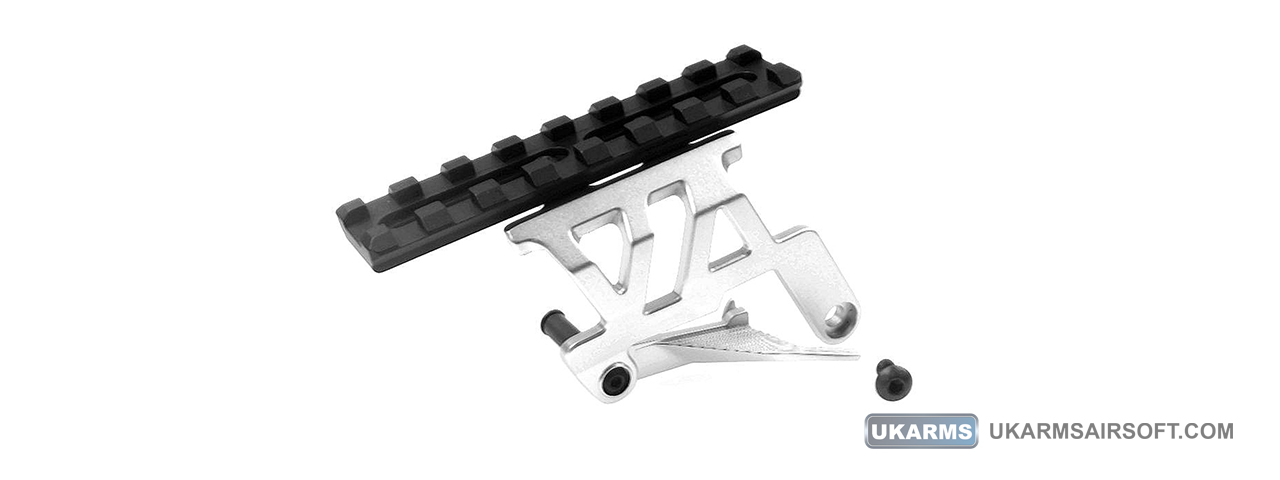 Atlas Custom Works Aluminum Optic Mount for TM Hi-Capa 5.1 & 4.3 (Color: Silver) - Click Image to Close