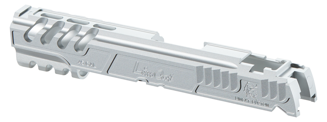 Atlas Custom Works LimCat "SpeedCat" Aluminum Slide for 5.1 TM Hicapa/1911 GBB - (Silver) - Click Image to Close