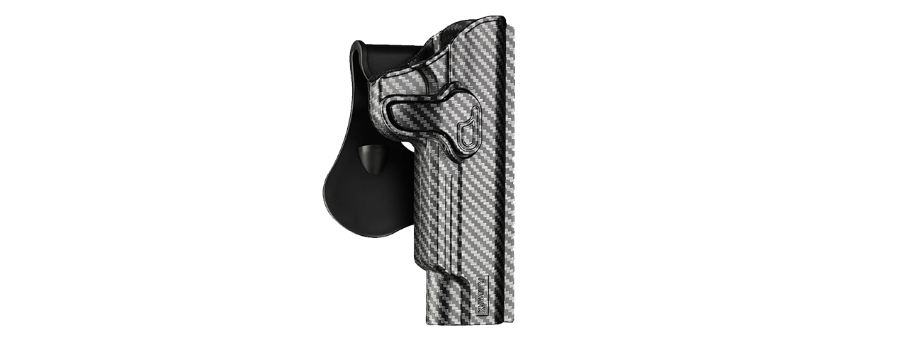 Amomax 1911 Right Handed Holster (Carbon Fiber) - Click Image to Close
