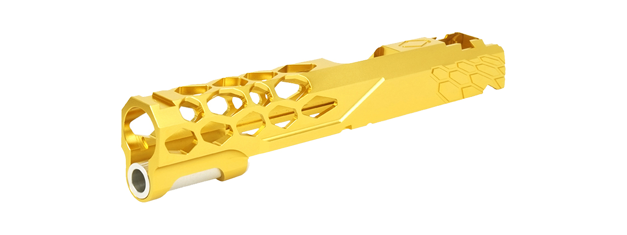 Airsoft Masterpiece Edge "SHIELD" Aluminum Slide for 5.1 Hi Capa (Gold) - Click Image to Close