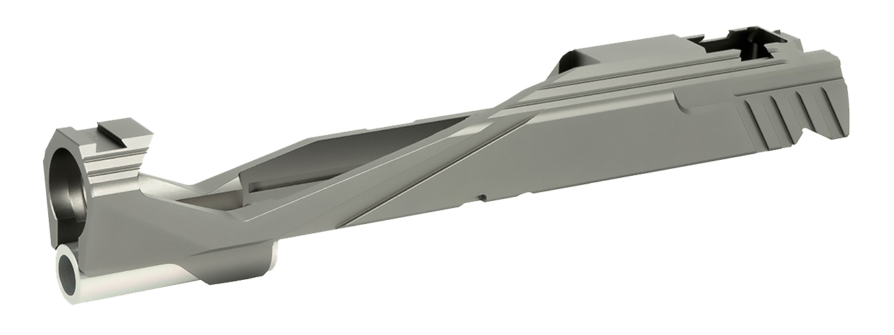 Airsoft Masterpiece Edge Custom "Giga" Standard Slide - Titanium Grey - Click Image to Close