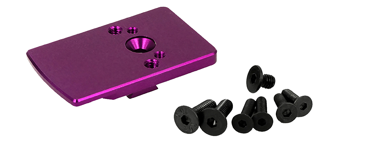 Airsoft Masterpiece 5.1 Hi-Capa Rear Sight Mount - Purple - Click Image to Close