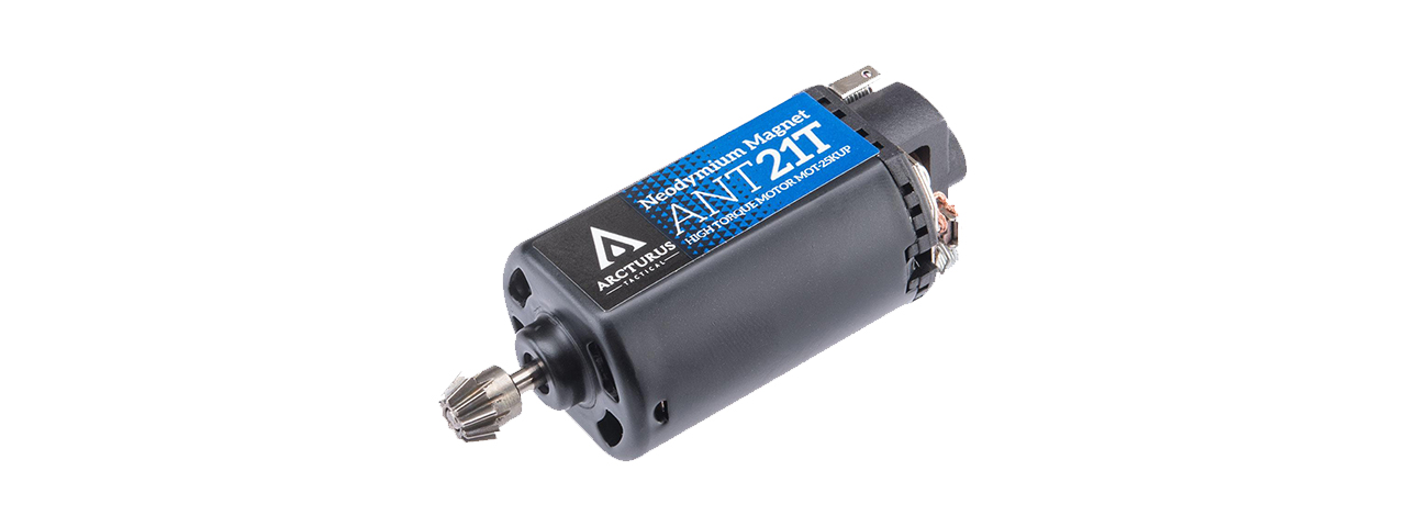 Arcturus High Torque Neodymium Motor w/ MIM Pinion Gear (Short/ 21 TPA) - Click Image to Close