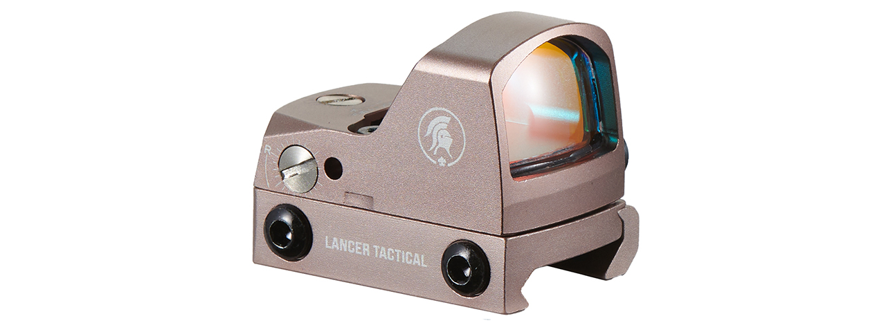 Lancer Tactical Micro Red Dot Sight (Champagne) - Click Image to Close